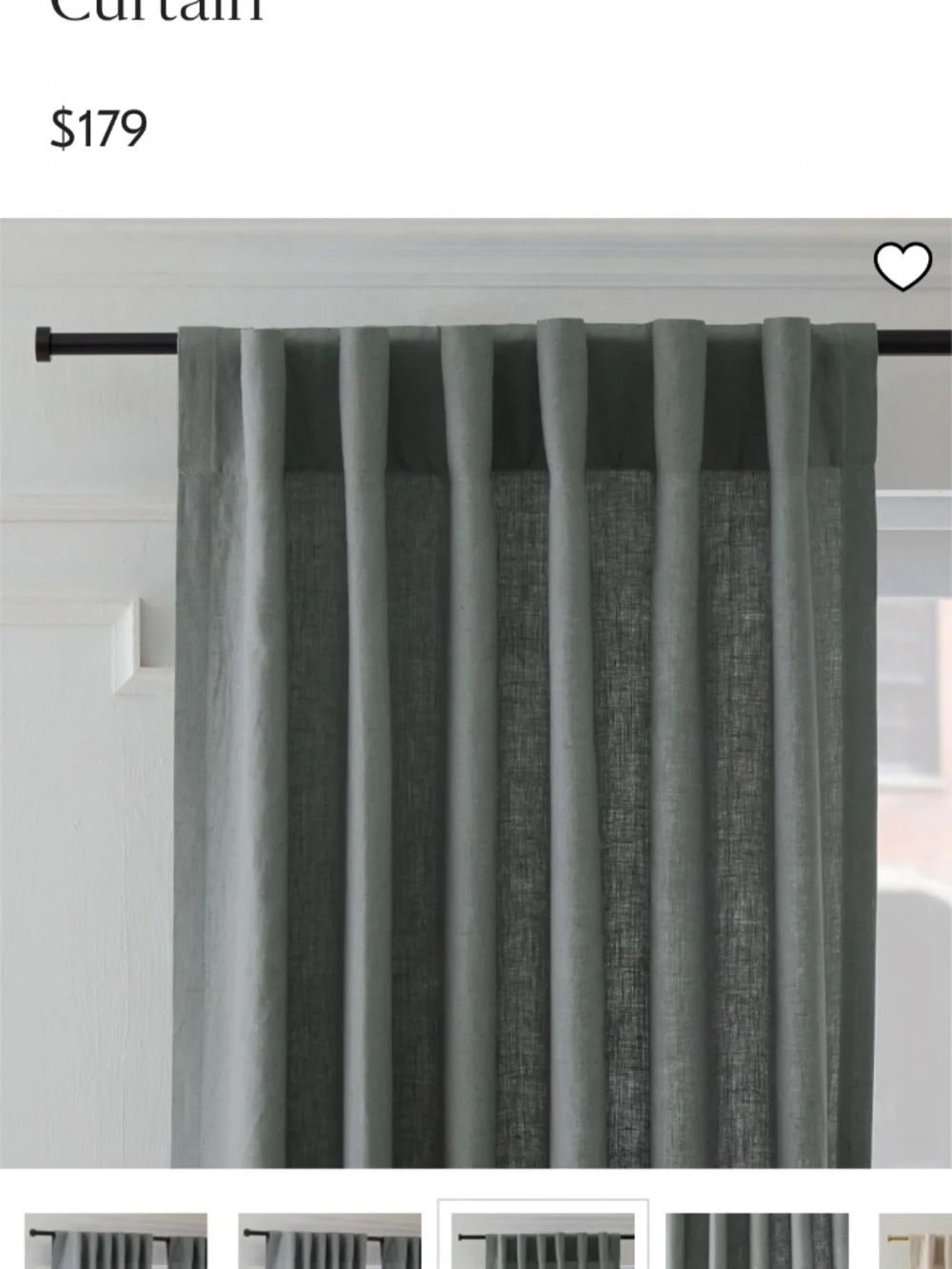 West Elm NWT European Linen Curtains